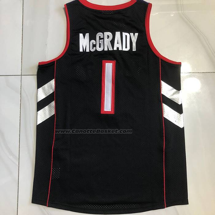 Maglia Toronto Raptors Tracy Mcgrady No 1 Mitchell & Ness 1999-00 Viola